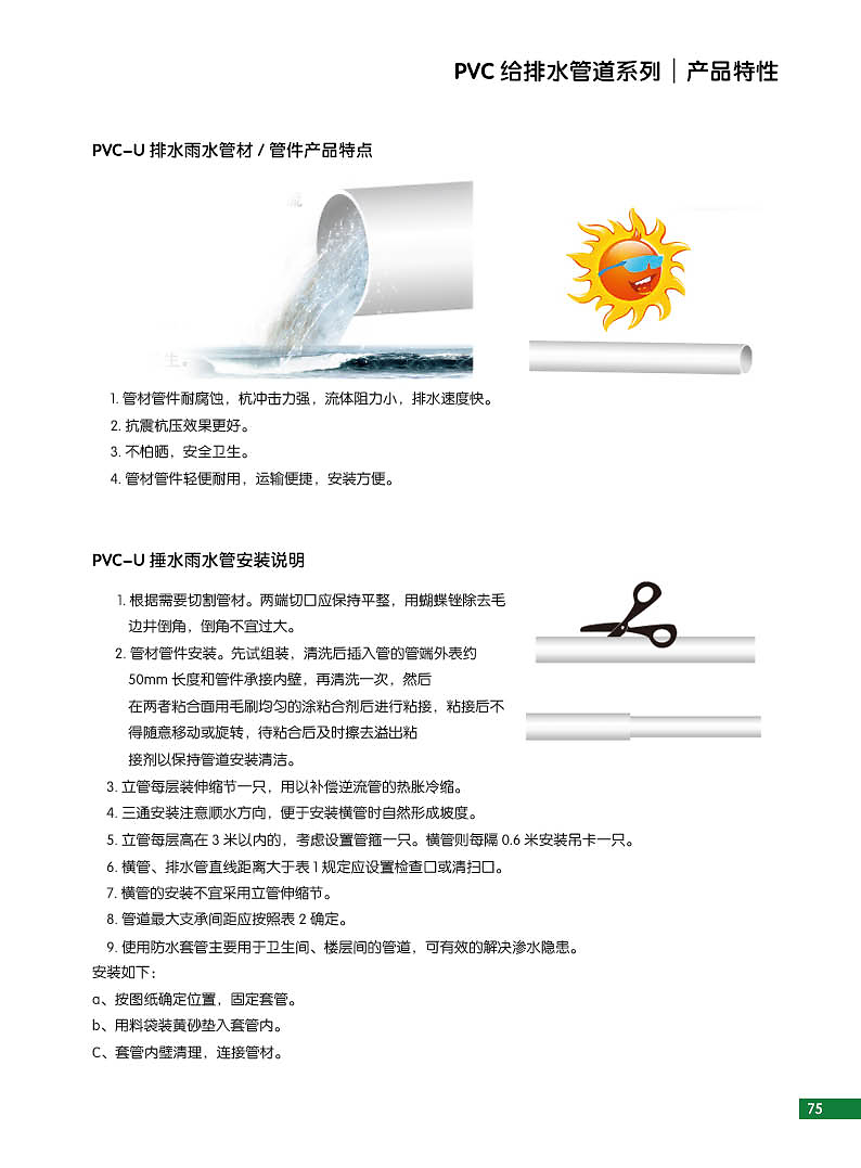 索邦畫(huà)冊(cè) U排水管材的卓越選擇